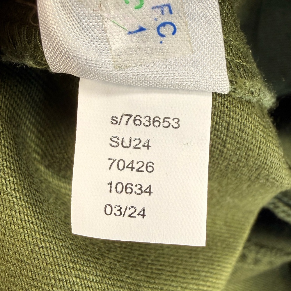 Loft Olive Green Utility Shirt Dress Button Front Safari Style with Pockets SZ-4 - Picture 12 of 12